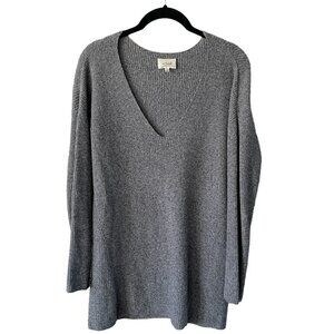 ARITZIA Wilfred V-Neck Knit Sweater Long Sleeve Pullover Casual Gray Medium